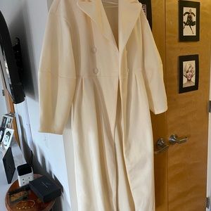 Eggshell peacoat worn once